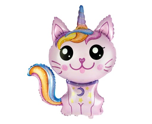 Fóliový balónik Magical Pink Cat Mačiatko 88x73 cm