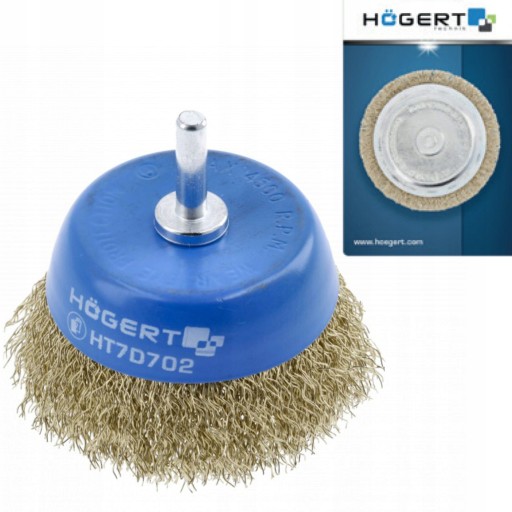 HOGERT PREDNÁ KEFA NA VŔTAČKU, MOSADZ, 75mm
