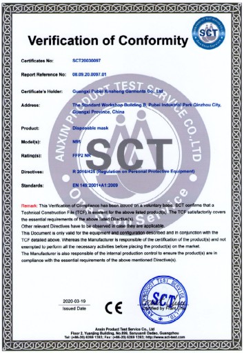 KN95 FFP2 maska CE certifikovaná 5 vrstvový dovozca