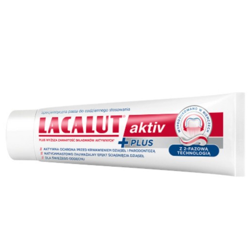 Lacalut Aktiv Plus zubná pasta - 75 ml