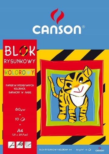 FAREBNÝ BLOK A4 CANSON 10 listov