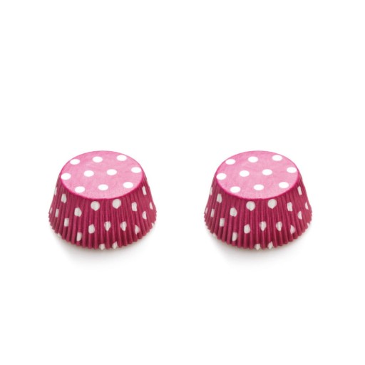 Košíčky na muffiny 50x32mm Decora Purple s bodkami 75ks