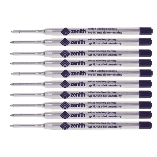 Zenith 4 čierna náplň do pera SET 10x