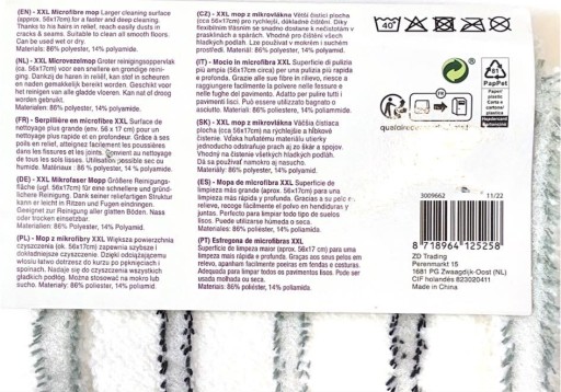 Vložka do plochého mopu CleanExpert
