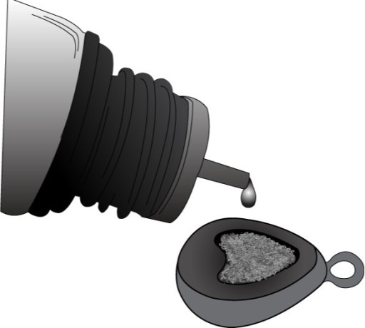 Feeder Bait Drop Bomb sinker 15g