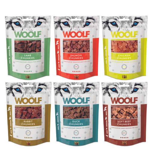 Woolf Duck Chunkies 100 g (kačica)