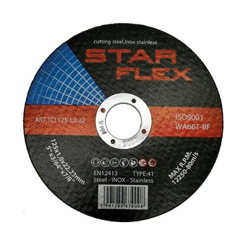 Star Flex rezný kotúč T41-125-1.0 WA60T-BF-INOX TCI1251022