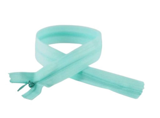 Zips, SAMOSTATNÝ Zips, KRYTÁ ČIPKA, 40cm, MINT