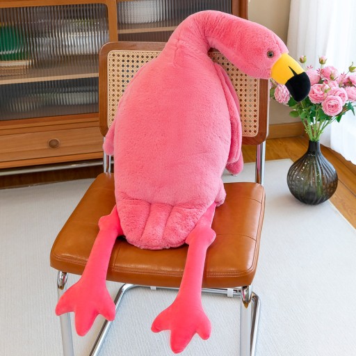 FLAMINGO 50CM VANKÚŠ MASKOT RUŽOVÝ E1399 EMAJ