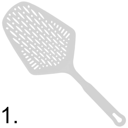 Lyžica, sitko, cedník, sitko na halušky, cestoviny, hranolky, zeleninu 34 cm