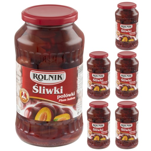 Rolnik Slivkové polovičky kompót na zákusky, koláče 720