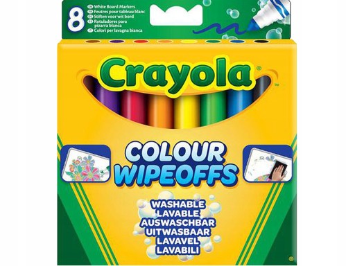 CRAYOLA Značkovače ZNAČOVAČE na BIELE tabuľu Značkovače DRY-ERASE 8 farieb
