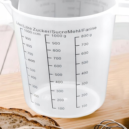 KUCHYŇSKÝ ODMERNÝ hrnček S ODBORNÝM džbánom ODMERA 1L