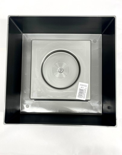 MISKA IKEBANA Štvorcová 19,5cm strieborná Tomplast