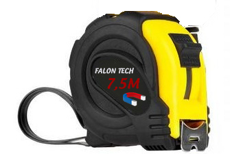 STAVEBNÉ MIERY S MAGNETOM 7,5M 25MM
