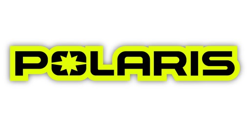 Samolepky Polaris 17cm Fluo - Nové logo
