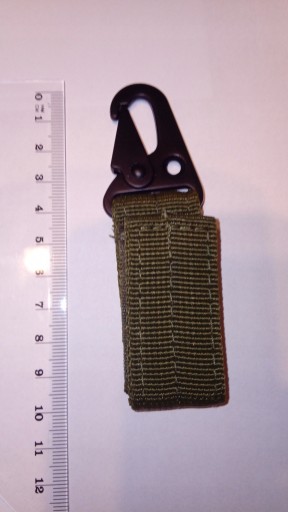 molle háčik na opasok, batoh, kaki kľúče