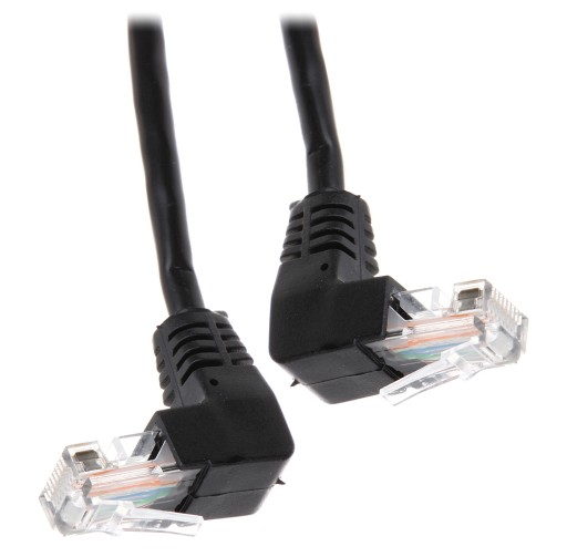 Patchcord RJ45/0,5-KK/B kat.5e čierny 0,5m