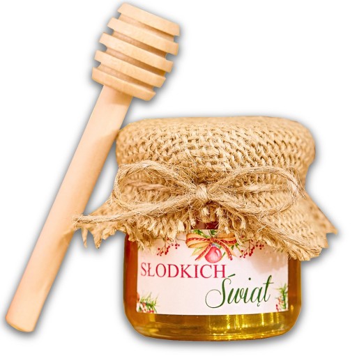Vďaka Santa Claus vianočný darček med med dóza LOGO