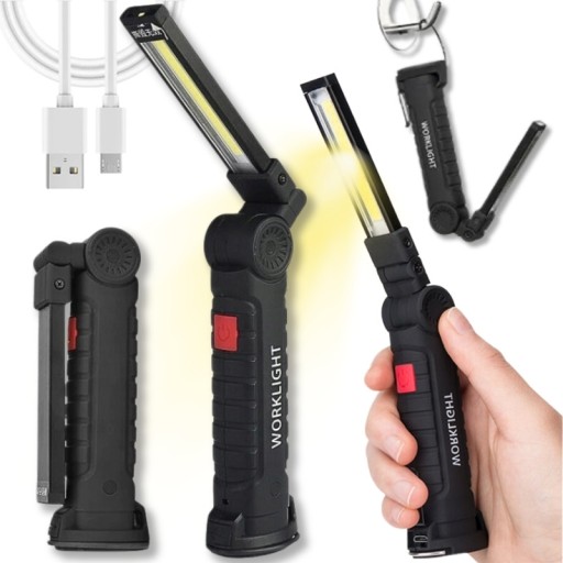 DIELENSKÁ LAMPA GARÁŽOVÁ LAMPA 5 V 1 LED