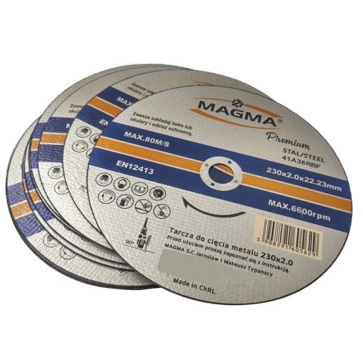 Štít na rezanie ocele, kovu Premium 230x2,0 mm 230/2,0