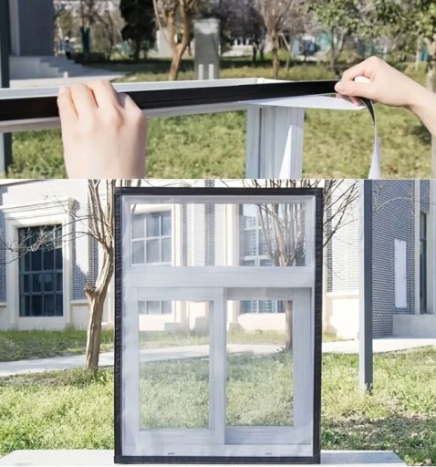SIEŤKA PROTI KOMÁROM NA OKNO OKENNÁ SIEŤ PEVNÁ PEVNÁ BIELA 130X150 CM + VELCRO