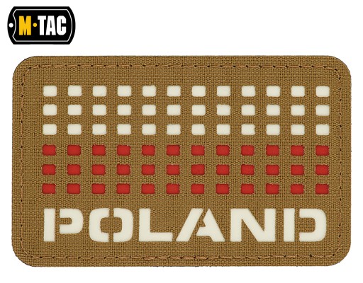 PATCH POLAND FLAG suchý zips 50/80 M-Tac COYOTE
