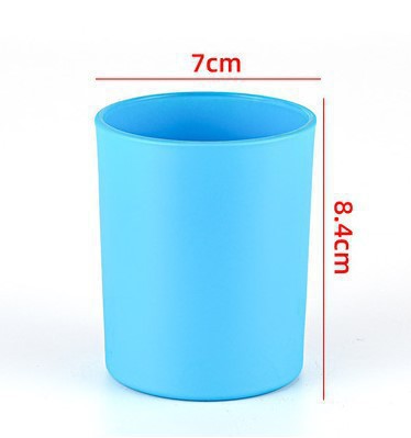Pohár na výrobu sviečok Sklenená dóza Dalia Blue Mat 200ml