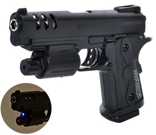 VEĽKÁ GLOCK ASG pištoľ NA 6mm GUĽKY + 5083 LASER