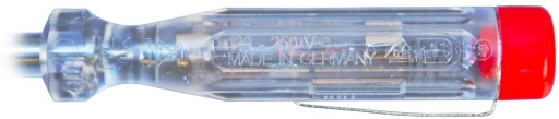 Skrutkovač - tester napätia skúmavka 250V VDE GS CE neónová lampa Made in Germany