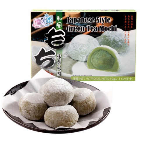 Yuki a milujú zelený čaj Mochi