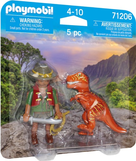 PLAYMOBIL T-REX A DINO HUNTER DUOPACK 71206