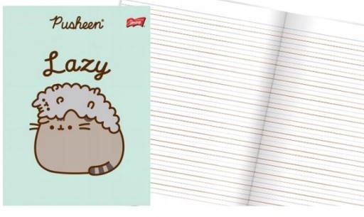 Zápisník A5 32 listov 3-riadkový farebný PUSHEEN Cat 1 ks Unipap