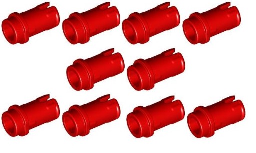 LEGO Technic Pin 1/2 89678 4274 6378120 červený - 10 ks