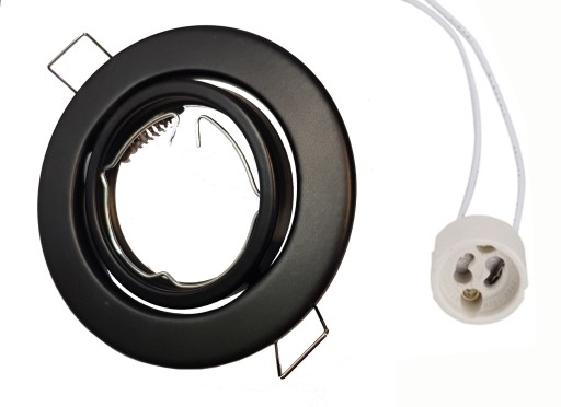HALOGÉNOVÉ LED POHYBLIVÉ ČIERNE OSVETLENIE + ZÁSUVKA GU10