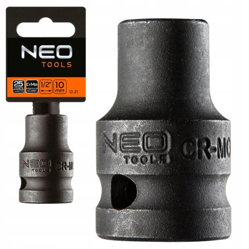 NEO RÁZOVÁ ZÁSUVKA 1/2'' 10X38MM, CR-MO CHROMOLYBDÉNOVÁ OCEL 12-210