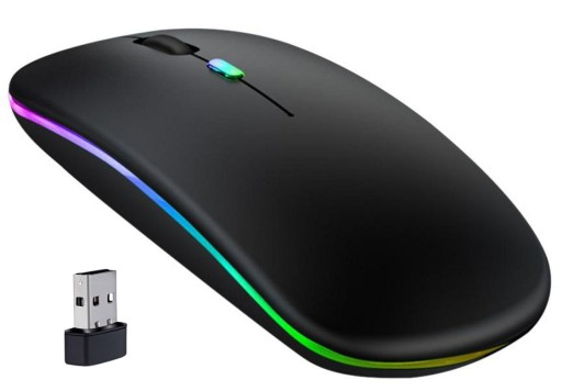 Bezdrôtová bluetooth optická myš RGB