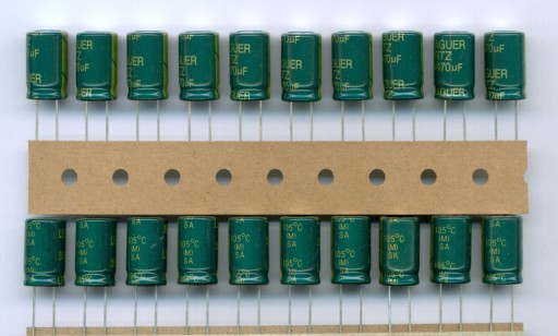 470uF 35V NÍZKY ESR ELEKTROLYTICKÝ KONDENZÁTOR DLHEJ ŽIVOTNOSTI (10 KS)