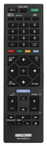 TV DIAĽKOVÝ OVLÁDAČ PRE TV SONY Univerzálny LCD LED RM-ED062