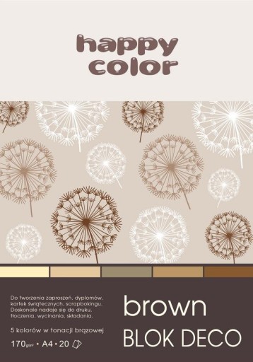 TECHNICKÝ BLOK A4 HAPPY COLOR 20 LIST 5 FAREB 170g/m2 STISKNUTIE