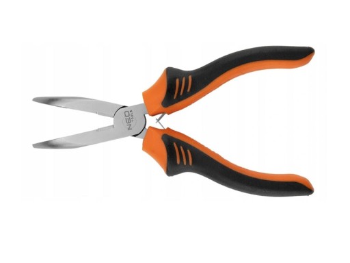 Predĺžené ohnuté kliešte 180 mm