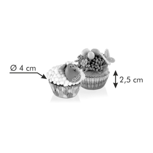 Mini veľkonočné obliečky na košíčky - st. 4 cm, 100 ks