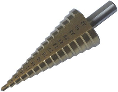 4-32 mm KUŽEĽOVÝ VŔTAK DO KOVU, KROK HSS, TITÁNOVÝ VIANOČNÝ STROMČEK S0322/1