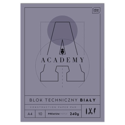 331724 TECHNICKÝ BLOK A4 BIELY 240g 10 TLAČ.