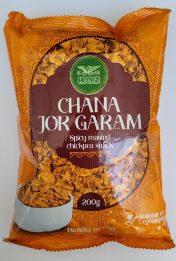 Indický snack CHANA JOR GARAM Pikantný pečený cícerový snack HEERA 200g