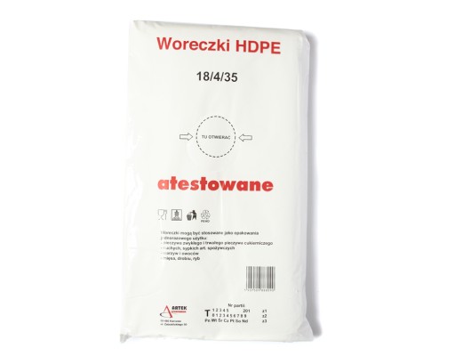 HDPE fóliové vrecká 18x4x35 cm - 700 kusov