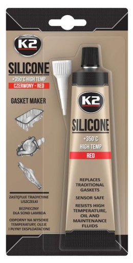 K2 ČERVENÝ SILIKÓN VYSOKÁ TEPLOTA +350°C B2400N