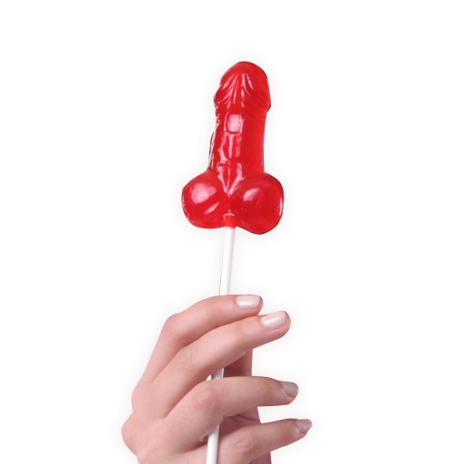 Sexy jahodová lízanka Penis na lízanie