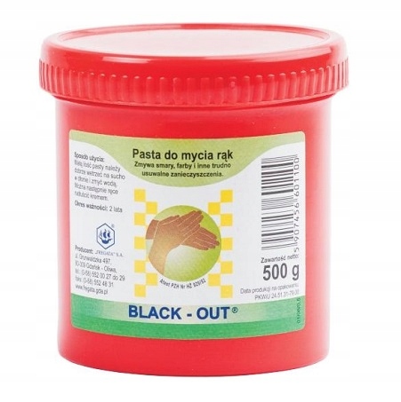 OHS PASTA na UMÝVANIE RÚK - BLACK OUT 500g