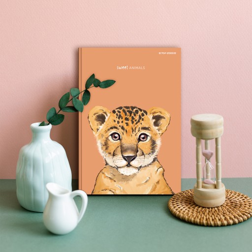 BRULION TOP 2000 SWEET ANIMAL A4 96 listov MRIEŽKA S OKRAJOM